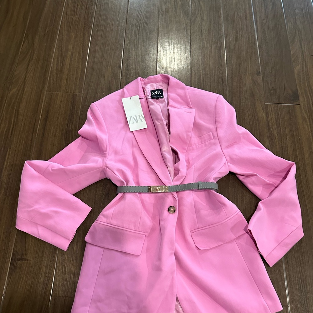 Zara oversized long pink blazer - Picture 3 of 6
